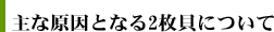 主な原因となる2枚貝について