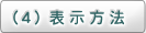 （４）表示方法