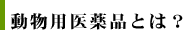 動物用医薬品とは？