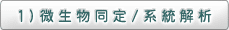1）微生物同定/系統解析