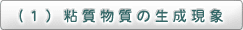 （1）粘質物質の生成現象