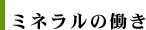 ミネラルの働き
